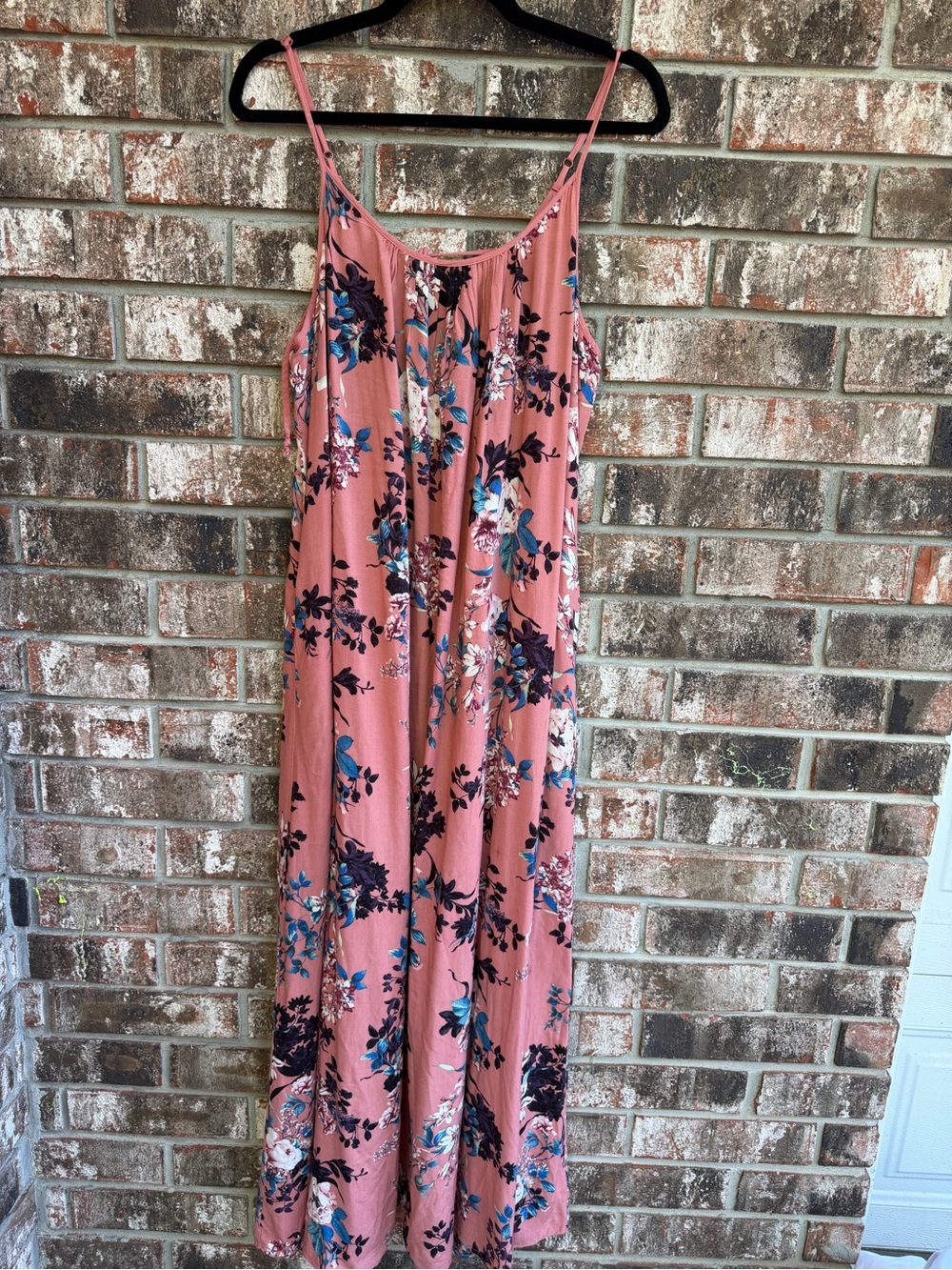 Xhilaration Dusty Pink Floral Maxi Jumpsuit